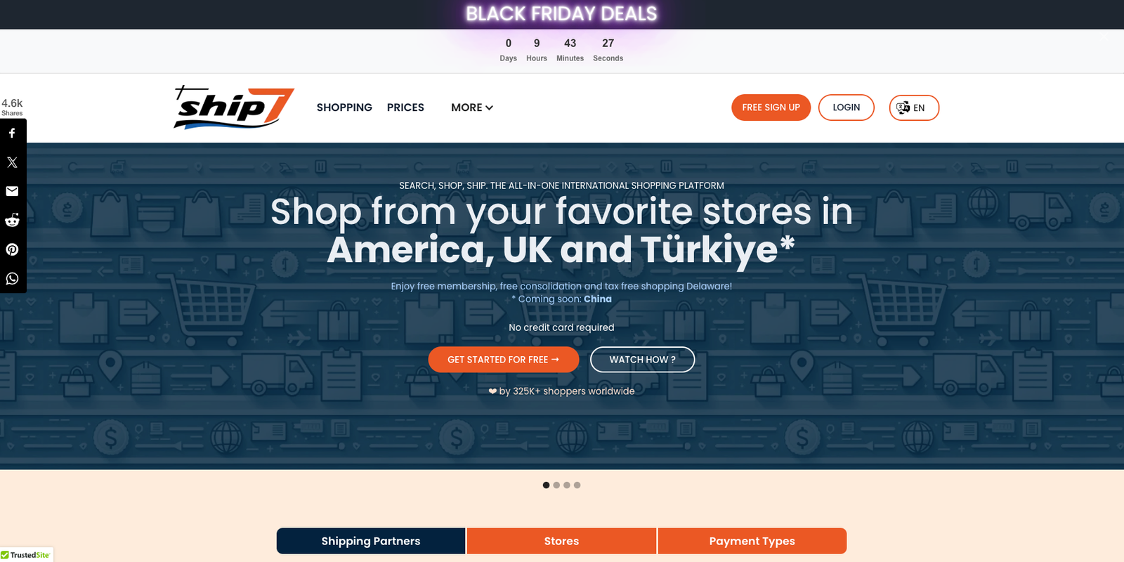 Ship7, Online Shopping