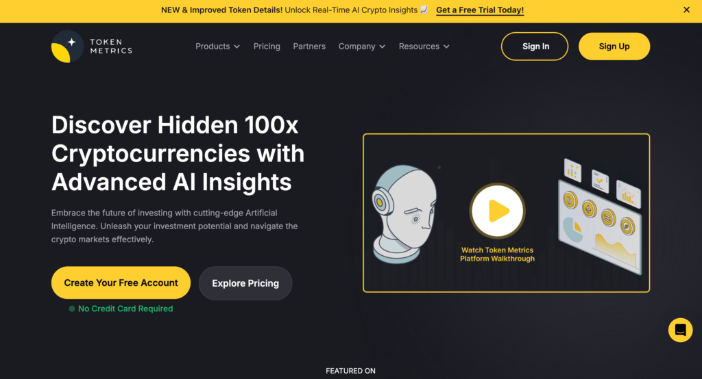 Brand Digger Token Metrics is a leading cryptocurrency investment research platform that harnesses the power of artificial intelligence and machine learning to provide valuable insights and analysis for investors.
