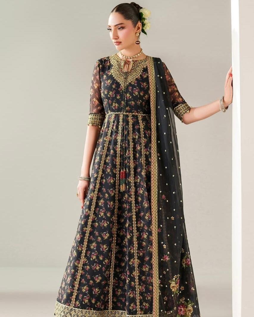 Noor Mahal Embroidered Anarkali Set