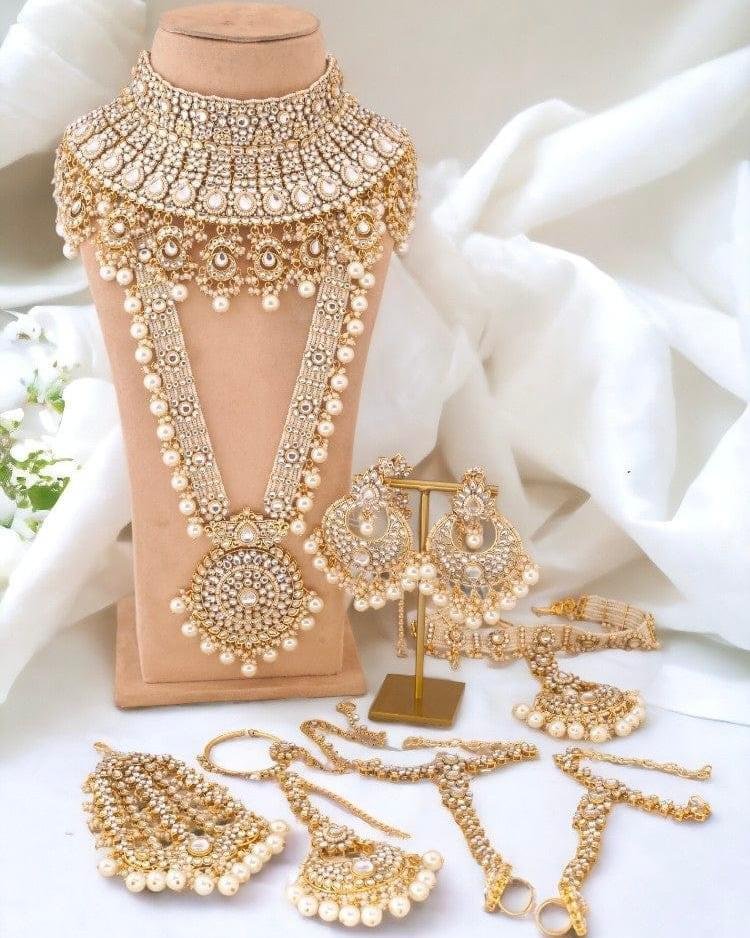 Royal Heirloom Kundan Pearl Bridal Jewelry Set